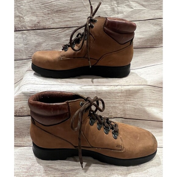 Vintage Dexter Walkmocs Hiking Boots Made In USA Women's Size 8.5 Wide U.S. - Picture 4 of 10